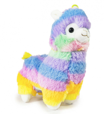 LLAMA PLUSH TOY RAINBOW COLOUR 20CM (£5.99)